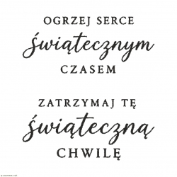 Zestaw stempli świątecznych – Świąteczny czas – 2 szt.