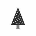 Stempel świąteczny – Choinka w kropki