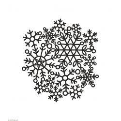 Stempel tło – Śnieżynki
