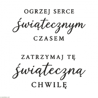 Zestaw stempli świątecznych – Świąteczny czas – 2 szt.