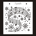 Maska do scrapbookingu – Zimowa melodia