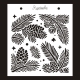 Maska do scrapbookingu – Zimowy modrzew