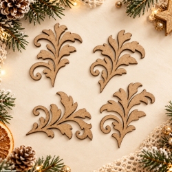 Szron na szybie I – zimowe ornamenty HDF do scrapbookingu