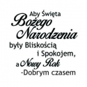 Aby Święta Bożego Narodzenia... - Wish that your Christmas... - sentence in Polish