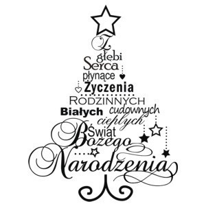 Znalezione obrazy dla zapytania choinka z napisów